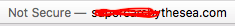 no SSL here.  Oops
