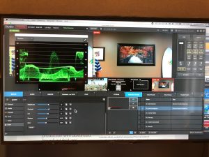 Screen controlling remote cameras and live stream